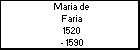 Maria de Faria